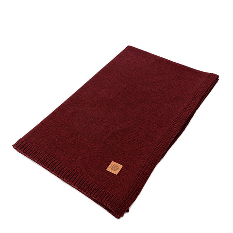 Utua jättihuivi viininpunainen