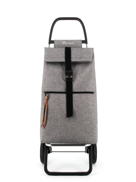 Ostoskärry Big Tweed harmaa 2 isolla renkaalla