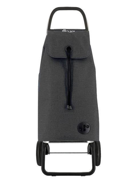 Ostoskärry I-Max Tweed 2L musta 2 renkaalla