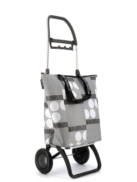 Ostoskärry Mini Bag Plus Logos 2L valkoharmaa 2 renkaalla