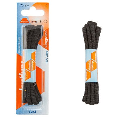 Kengännauhat mustat 75CM - Image 1