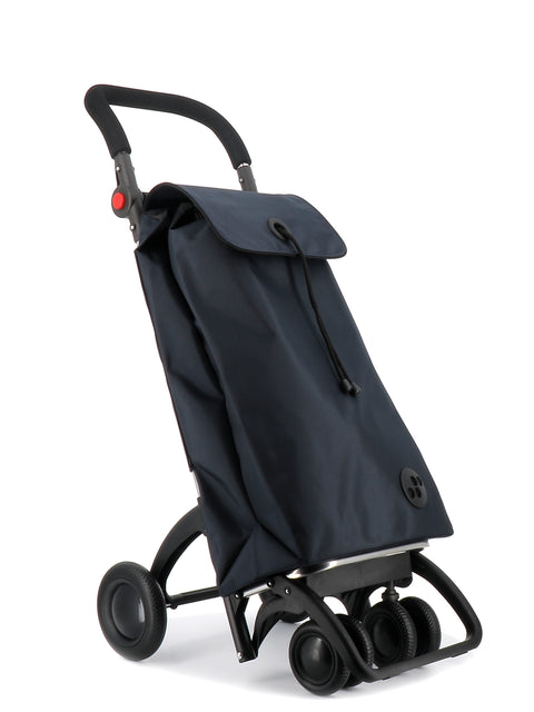 Ostoskärry I-Bag MF siniharmaa 4 renkaalla, 2 kääntyvällä eturenkaalla ja säädettävällä kahvalla - Image 5