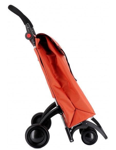 Ostoskärry Sbelta Tweed 4 renkaalla, 2 kääntyvällä eturenkaalla ja säädettävällä kahvalla - Image 4