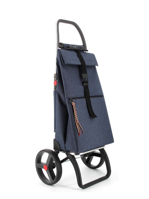 Ostoskärry Big Tweed sininen 2 isolla renkaalla - Image 1