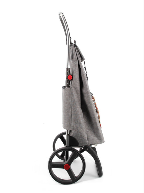 Ostoskärry Big Tweed harmaa 2 isolla renkaalla - Image 3