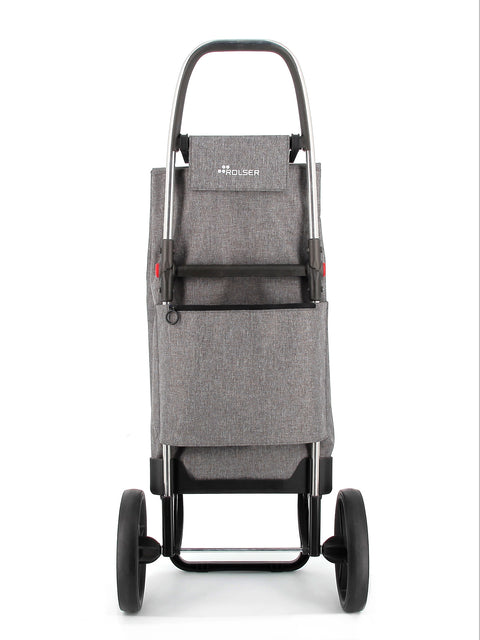 Ostoskärry Big Tweed harmaa 2 isolla renkaalla - Image 4