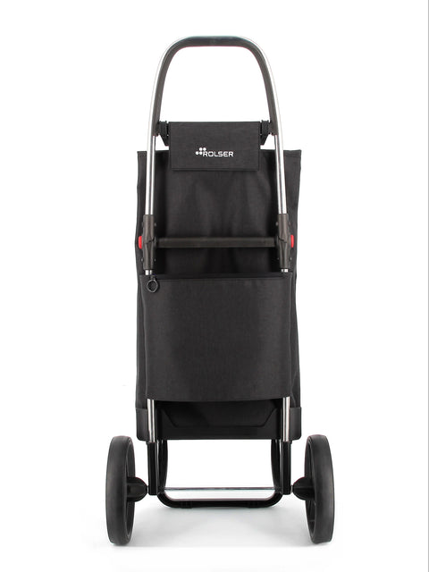 Ostoskärry Big Tweed musta 2 isolla renkaalla - Image 3