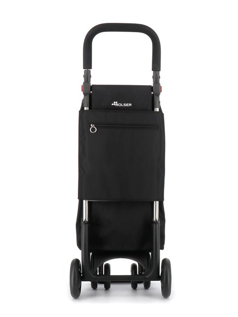 Ostoskärry I-Bag MF musta 4 renkaalla, 2 kääntyvällä eturenkaalla ja säädettävällä kahvalla - Image 6