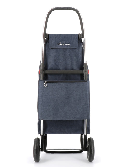 Ostoskärry I-Max Tweed 2L siniharmaa 2 renkaalla - Image 4