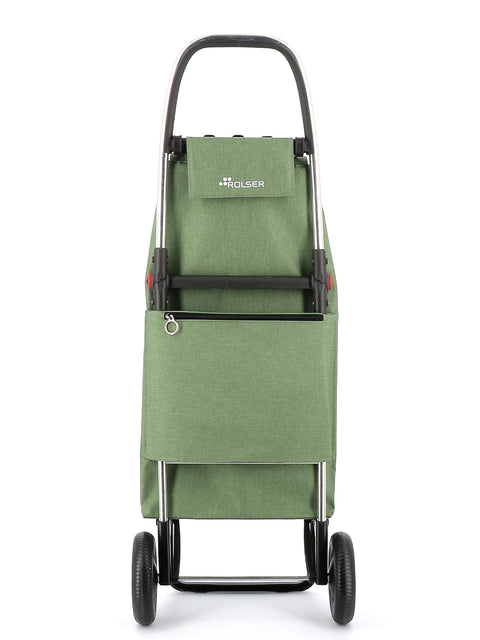 Ostoskärry I-Max Tweed 2L vihreä 2 renkaalla - Image 4