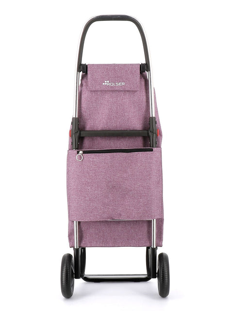 Ostoskärry I-Max Tweed 2L violetti 2 renkaalla - Image 4