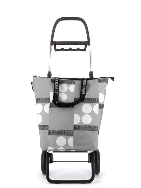 Ostoskärry Mini Bag Plus Logos 2L valkoharmaa 2 renkaalla - Image 2