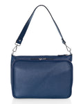 Ajaton nahkainen käsilaukku Utua Kajo Exclusive sininen olkalaukku Sievi shopista