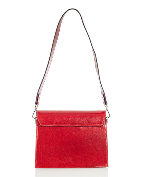 Ajaton nahkainen pikkulaukku Utua Skoga punainen Sievi shopista