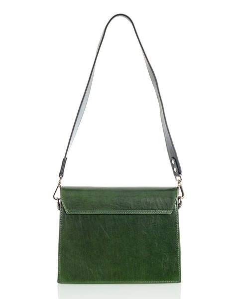 Ajaton nahkainen pikkulaukku Utua Skoga vihreä Sievi shopista