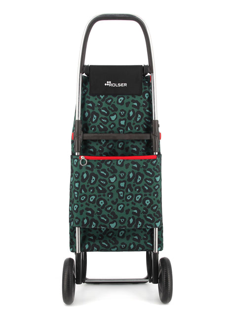 Kevyt ja kätevä ostoskärry erilaisille kantamuksille Rolser I-Max Wild 2L vihreä