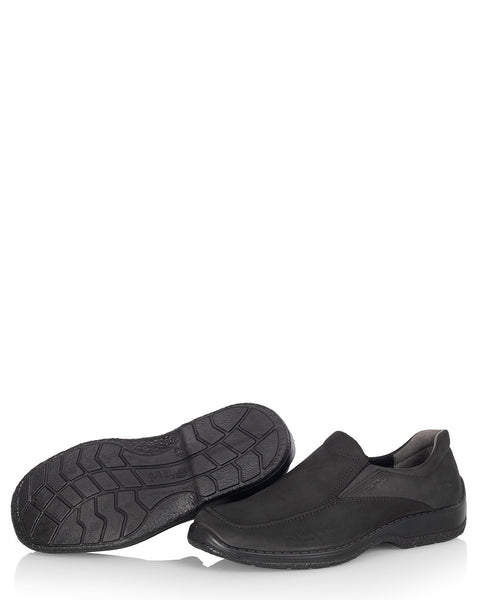 Kotimainen miesten kesäkenkä juhlaan ja arkeen Sievi Anton musta