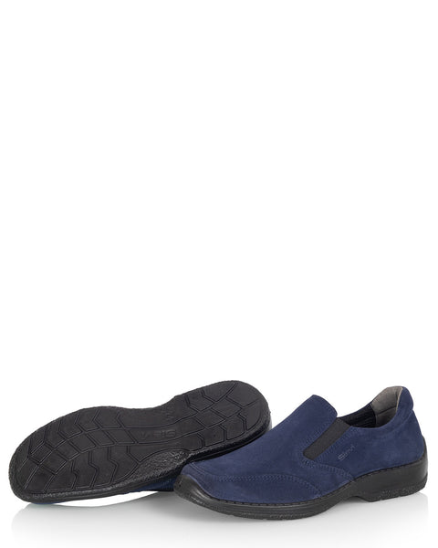 Kotimainen miesten loafer arkeen ja juhlaan Sievi Tuomo XL sininen