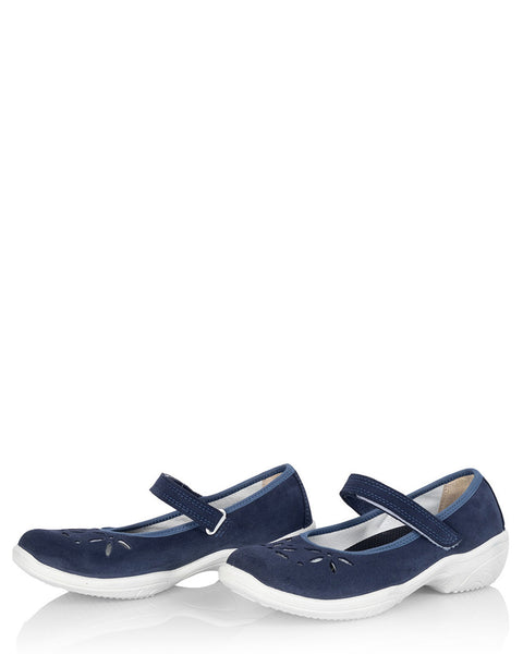 Kotimainen naisten kesäkenkä juhlaan ja arkeen Sievi Viola tummansininen