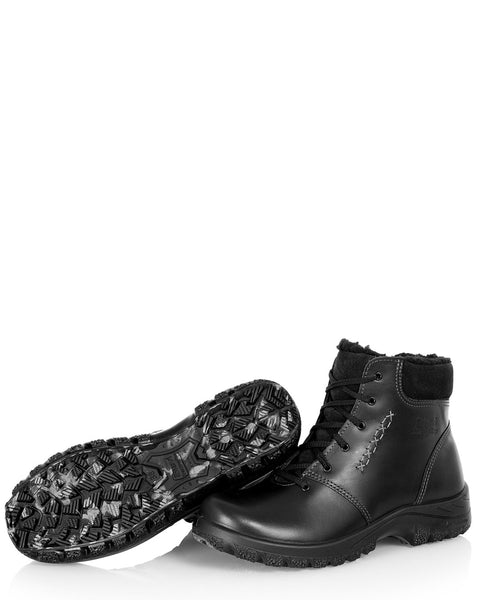 Kotimaiset naisten talvikengät pitävällä kitkapohjalla Sievi Aila XL musta