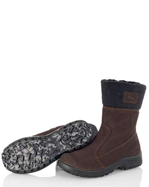 Kotimaiset naisten talvikengät pitävällä kitkapohjalla Sievi Katja XL tummanruskea