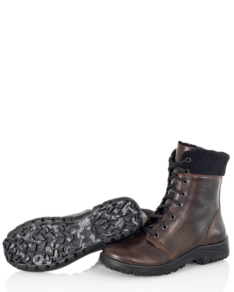 Kotimaiset naisten talvikengät pitävällä kitkapohjalla Sievi Milja tummanruskea