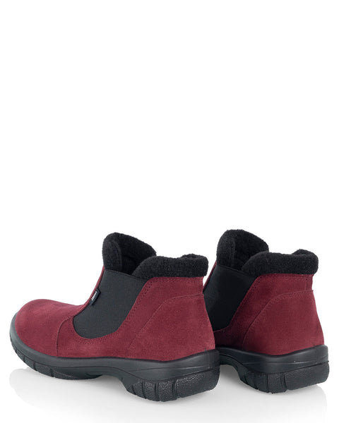 Kotimaiset naisten talvikengät pitävällä kitkapohjalla Sievi Minja viininpunainen