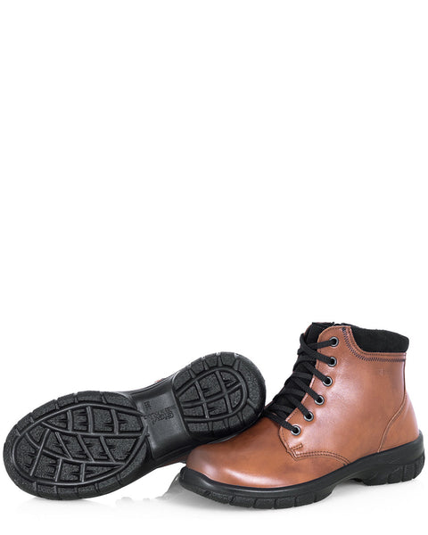 Kotimaiset naisten talvikengät pitävällä kitkapohjalla Sievi Minna XL ruskea