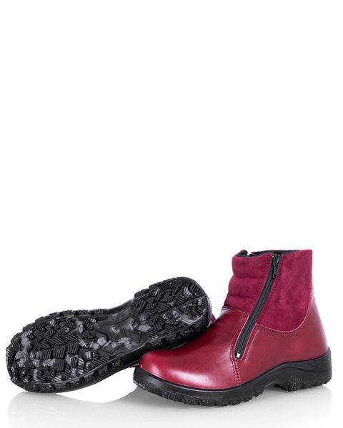 Kotimaiset naisten talvikengät pitävällä kitkapohjalla Sievi Niina XL viininpunainen