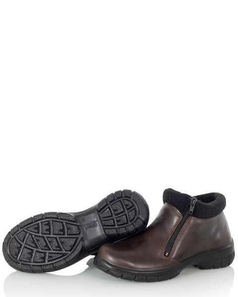 Kotimaiset naisten talvikengät pitävällä kitkapohjalla Sievi Taina XL tummanruskea