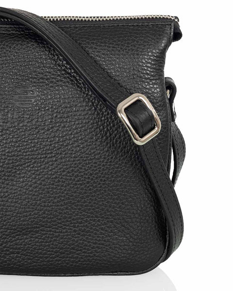 Laadukas ja tyylikäs Utua Ihme Exclusive musta pikkulaukku aitoa nahkaa Sievi Shopista