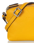 Laadukas ja tyylikäs Utua Lysti keltainen pikkulaukku aitoa nahkaa Sievi shopista