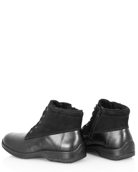 Lämpimät miesten talvinilkkurit Sievi Aatos XL musta nauhoilla ja vetoketjulla