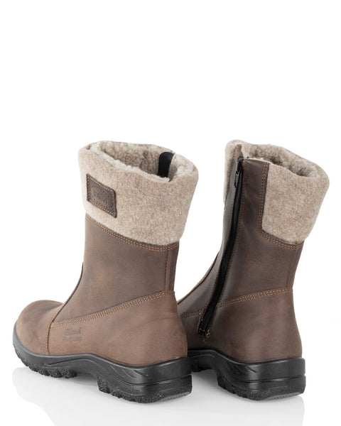 Lämpimät naisten talvinilkkurit Sievi Katja XL ruskea vetoketjulla alessa