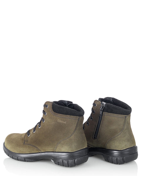 Lämpimät naisten talvinilkkurit Sievi Minna XL vihreä nauhoilla ja vetoketjulla