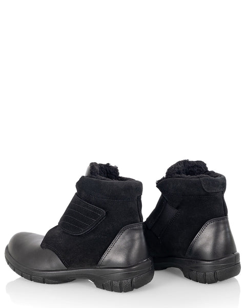 Lämpimät naisten talvinilkkurit Sievi Seela XL musta tarrakiinnityksellä