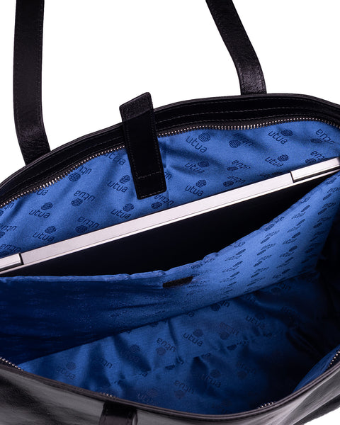 Lund Exclusive musta kasviparkittu käsilaukku