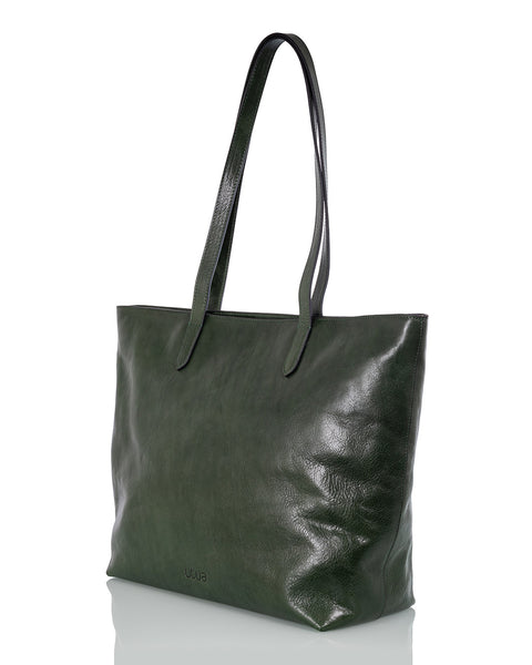 Lund Exclusive vihreä kasviparkittu käsilaukku