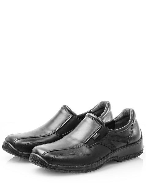 Miesten laadukas kävelykenkä Sievi Jalo musta työhön ja vapaalle