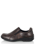 Miesten laadukas nahkainen loaferi Sievi Jorma XL ruskea