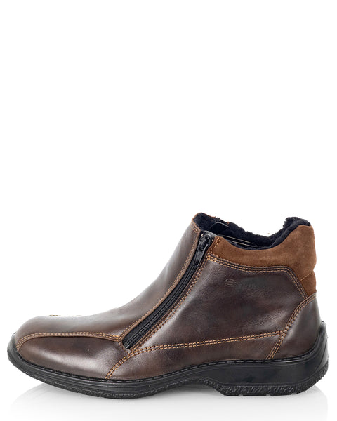 Miesten talvikengät Sievi Risto XL tummanruskea leveällä lestillä