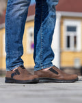  Miesten tyylikäs loafer tilavalla lestillä Sievi Uuno XL ruskea