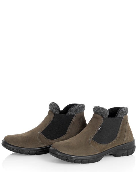 Nahkaiset naisten talvikengät Sievi Minja vihreä tehty Suomessa