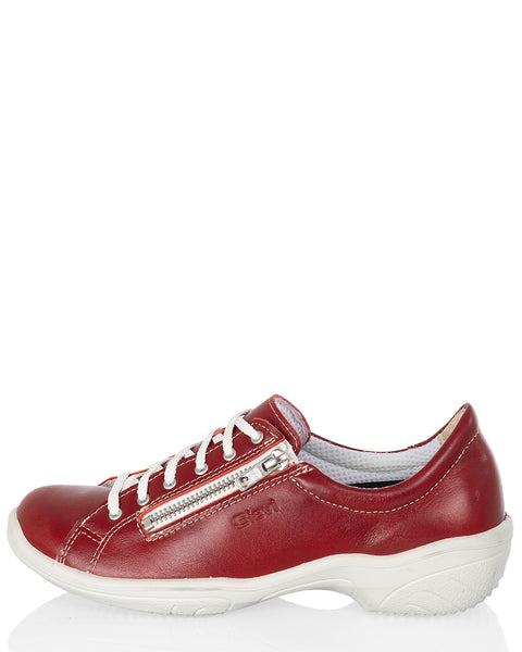 Sievi Salla XL punainen naisten kävelykenkä leveällä lestillä tuntuu mukavalta