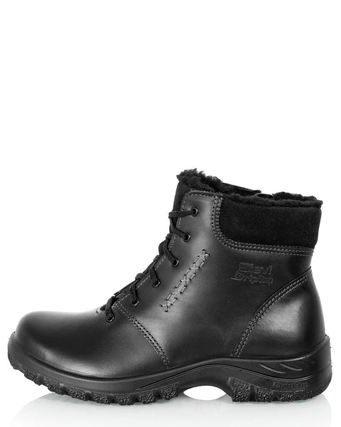 Naisten talvikengät Sievi Aila XL musta laajalla lestillä