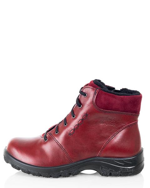 Naisten talvikengät Sievi Aila XL punainen laajalla lestillä