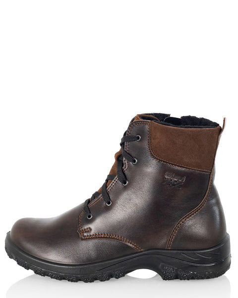 Naisten talvikengät Sievi Aira XL tummanruskea laajalla lestillä