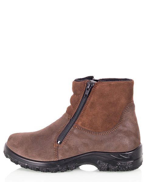 Naisten talvikengät Sievi Niina XL ruskea leveällä lestillä