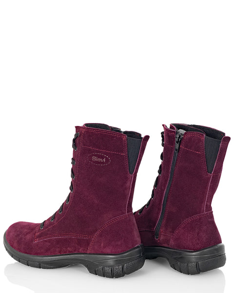 Naisten talvinilkkurit Sievi Ellen luumu nauhoilla ja vetoketjulla