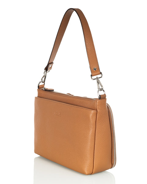 Ruskea nahkalaukku Utua Kajo Exclusive ruskea olkalaukku Sievi shopista